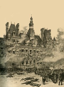 オテルドヴィルの捕獲、パリ、7月革命、1830年c1890。 作： Unbekannt