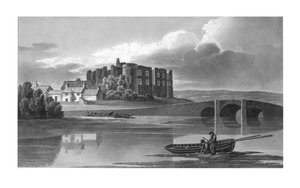 カリュー城、ペンブロークシャー、c1817。 作： Unbekannt