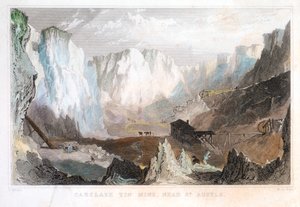 カーグレイズ錫鉱山、セントオーステルの近く、イングランド、コーンウォール、c1825、1837