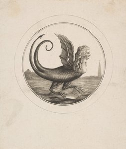 マリーアントワネットをドラゴンとして描いた風刺画、18世紀。
