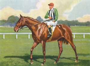 カーライル、ジョッキー：B.カースレイク、1939年。 作： Unbekannt
