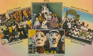 カーニバル。バランキージャのカーニバルシーズンは、c1940年代のカリブ海沿岸で有名です 作： Unbekannt