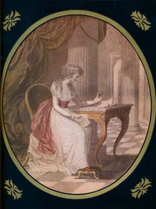 リッチフィールドのキャロライン、ヴァルトシュタインズの絵、1780年代、1910年に瞑想 作： Unbekannt