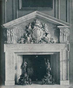 ウィリアム・ケントによる大理石の煙突の彫刻1685-1748。ハンプトンコートのパブリックダイニングルームでは、 作： Unbekannt
