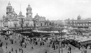 大聖堂と国立宮殿、メキシコシティ、メキシコ、1926