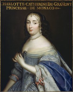 キャサリン・シャーロット・ド・グラモン、1638～1678年、モナコ公妃、ヴァレンティノワ公爵夫人、1665年頃。 作： Unbekannt
