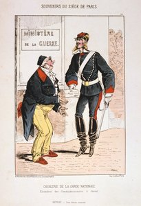 1870-1871年のパリの包囲戦、国家警備隊の騎兵隊 作： Unbekannt
