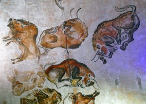 アルタミラの洞窟で発見された洞窟画（写真 作： Unbekannt