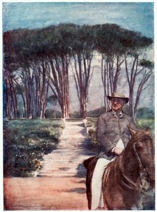 Cecil Rhodes、イギリス生まれの南アフリカの起業家、政治家、c1900 作： Unbekannt