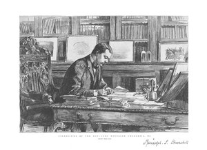 その日の有名人-ロードランドルフチャーチル、議員、1885 作： Unbekannt