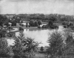 セントラルパーク、ミネアポリス、ミネソタ、米国、c1900。