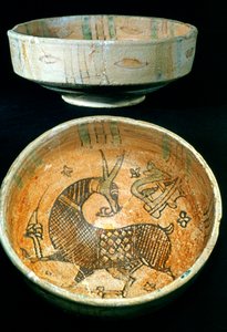セラミックボウル、ケルアン、チュニジア、10世紀 作： Unbekannt