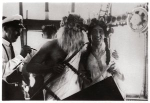 飛行船グラフツェッペリン号、1930年1933年に赤道の交差を祝う式典 作： Unbekannt