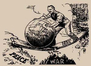 チェンバレンが世界を平和へと導く、1938 年。