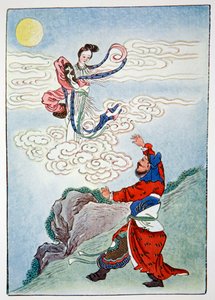 嫦娥、月の中国の女神、1922 作： Unbekannt