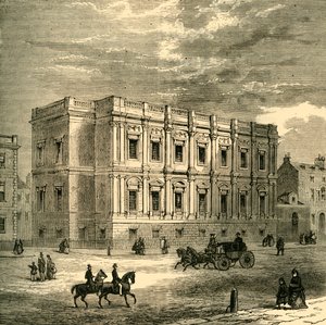 チャペルロイヤル、ホワイトホール、外観、1881年。 作： Unbekannt