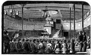 1848年、ロンドンのウーリッジにある刑務所のハルクウォリアーに乗ったチャペル