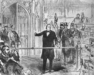 チャールズブラッド笑...忠誠を肯定する権利を主張する...、1880、1901。 作： Unbekannt