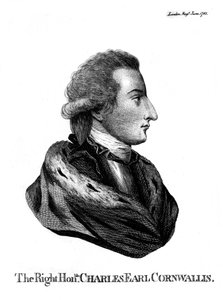 チャールズコーンウォリス1738-1805、初代マルケスコーンウォリス、1781 作： Unbekannt