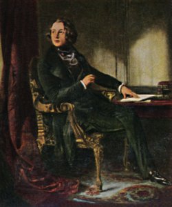 チャールズディケンズ1812-1870。 -マクリースによる絵画、1934年。