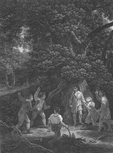 ボスコベルの森のチャールズ2世、1651年、1800年 作： Unbekannt