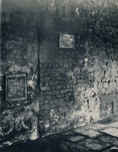 チャーターハウス。修道院の独房のフードハッチと戸口、1925年 作： Unbekannt