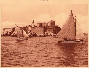 シャトーディフ、キャッスルオブイフ、マルセイユ、1930年。 作： Unbekannt