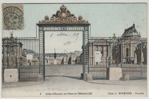ヴェルサイユ宮殿：オナー・グリッド - 1905年のポストカード