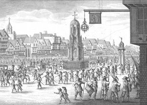 チープサイド、クロスアンドコンジット、1638年、1809年。 作： Unbekannt