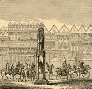それは1547年、1897年に登場した、Cheapside Cross。 作： Unbekannt