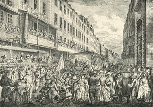ロードメイヤーズデーのチープサイド、1761年、1925年。 作： Unbekannt