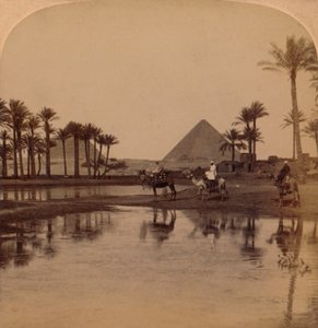 肥沃なナイル渓谷のクフ、エジプト、1896年 作： Unbekannt