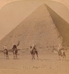 最大のピラミッド、クフ、エジプト、1896年