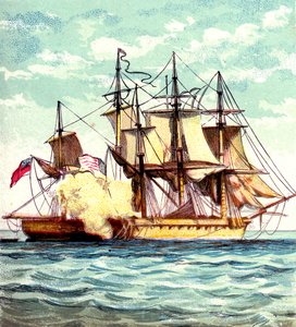 チェサピークとシャノン、1812 c1850s 作： Unbekannt