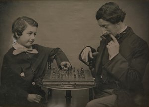 チェス プレーヤー、1850 年代。 作： Unbekannt