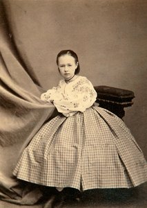 ソフィアペロフスカヤの幼年期の肖像画、1860年代 作： Unbekannt