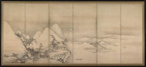 中国の風景、1500年代。 作： Unbekannt