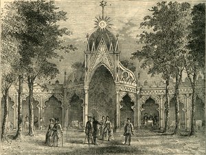 ヴォクソール庭園の中国パビリオン、c1878。 作： Unbekannt