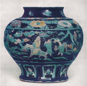 中国のワイン瓶。明代、1368-1644、1928