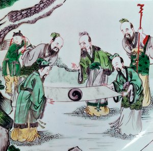 占いの場面を描いた中華料理、17世紀 作： Unbekannt