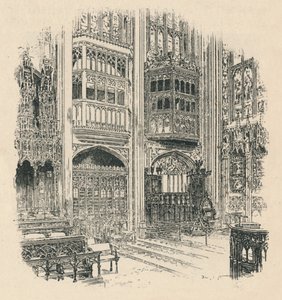 合唱室とロイヤルクローゼット、セントジョージチャペル、1895 作： Unbekannt