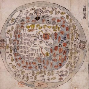 18世紀半ばの天国のすべてのChonhadoマップ。 作： Unbekannt