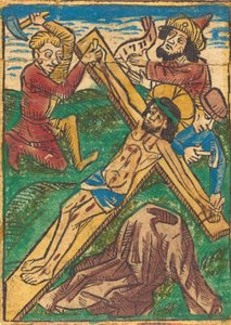 十字架に釘付けにされたキリスト、c。 1490年。 作： Unbekannt