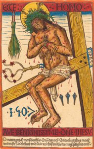 悲しみの人としてのキリスト、1507年。 作： Unbekannt