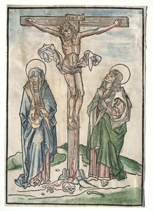十字架上のキリスト、1400年代。 作： Unbekannt