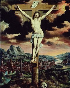 十字架上のキリスト、15751625。 作： Unbekannt