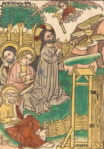 オリーブ山上のキリスト、c。 14501460。 作： Unbekannt