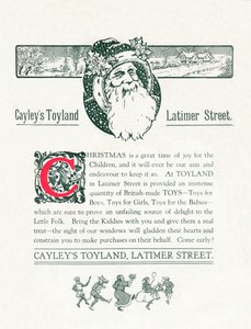 ケイリーズトイランドのクリスマス広告、1917年 作： Unbekannt