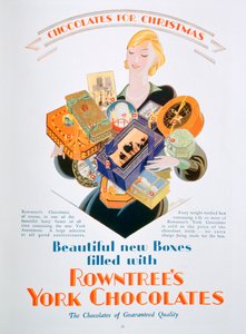 Rowntrees York Chocolatesのクリスマス広告、1928 作： Unbekannt