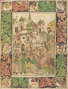 エルサレムへのキリストの入場、c。 1450年。 作： Unbekannt